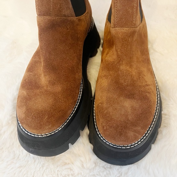 Sz 8 New Phillip Lim Kate Suede Combat Boots - Picture 2 of 6